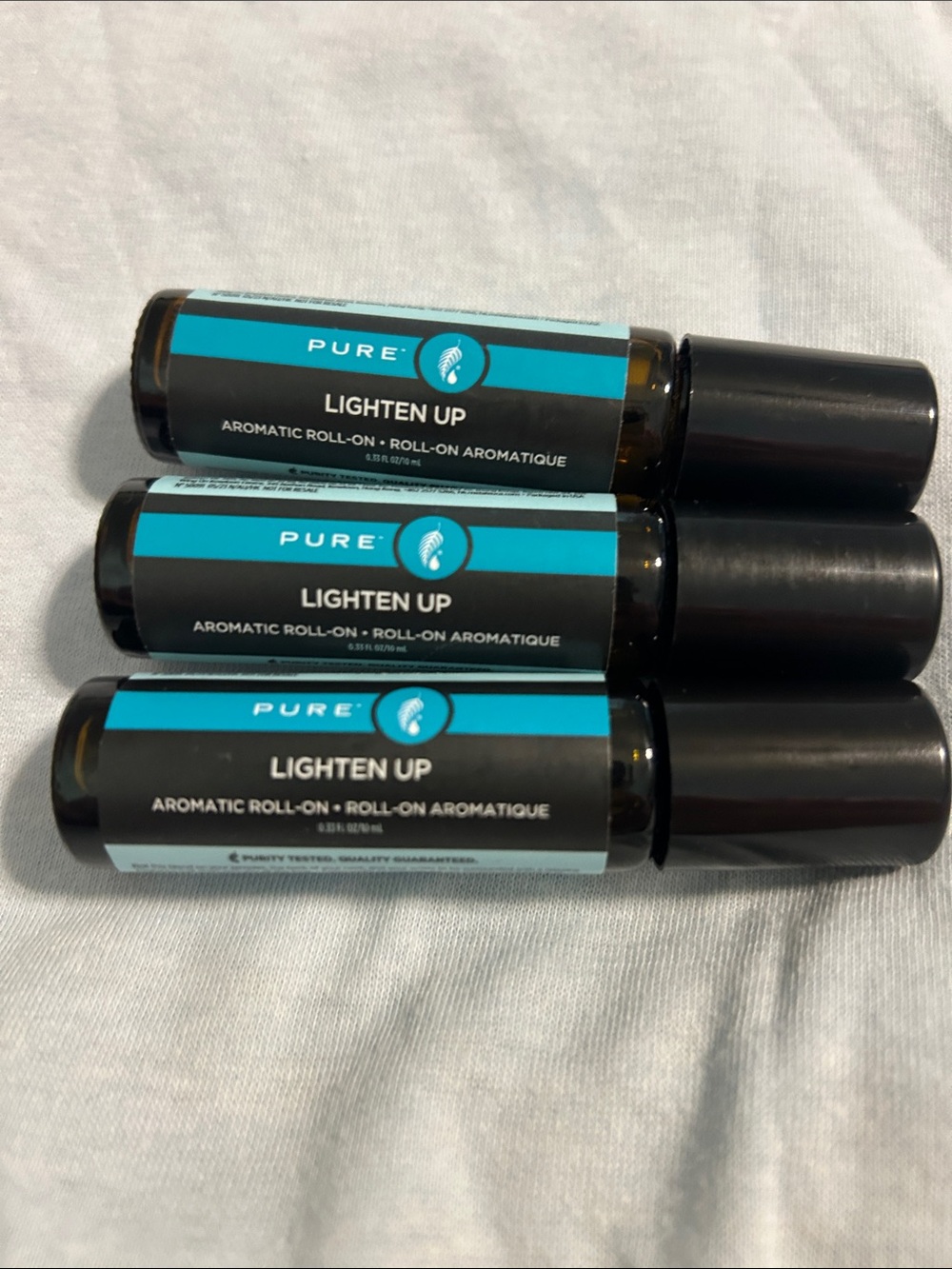 Pur Lighten Up Aromatic Roll-On Essential Oil Blend set of 3